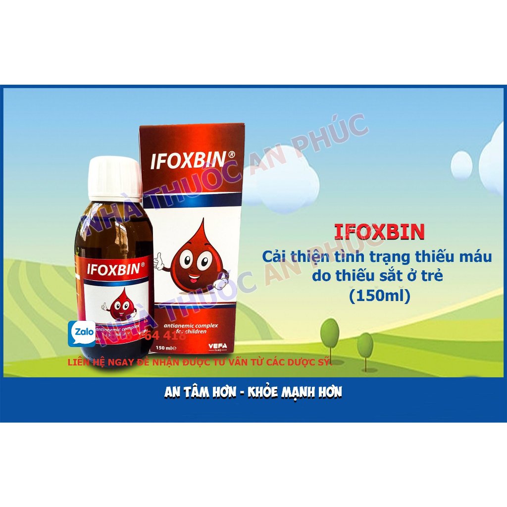 Ifoxbin - Giúp bổ sung sắt và acid folic cho cơ thể