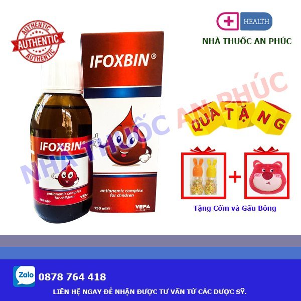 Ifoxbin - Giúp bổ sung sắt và acid folic cho cơ thể