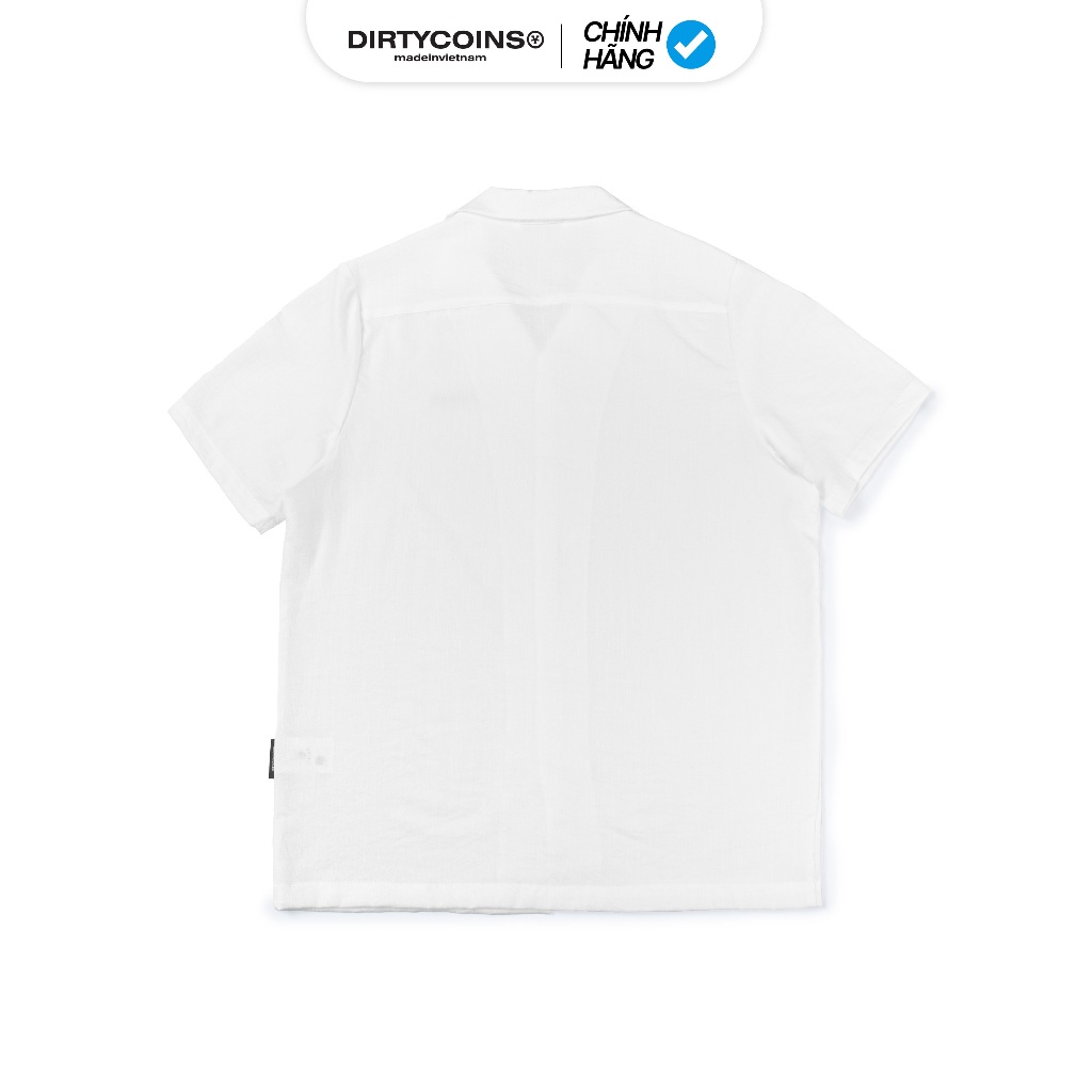 Áo Sơ Mi DirtyCoins Linen Cuban Shirt - White