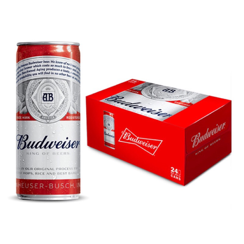 Thùng 24 lon bia Budweiser 330ml/lon ( Hoả tốc )