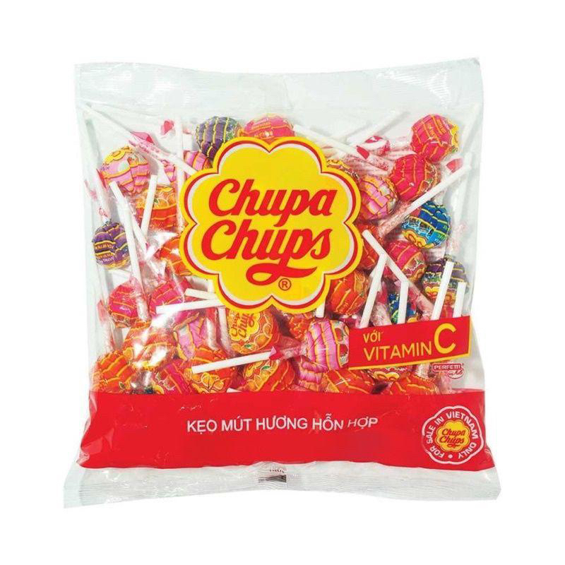 Túi 60 que kẹo mút CHUPA CHUPS hương tổng hợp