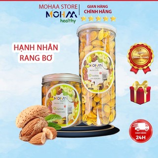 Hạt hạnh nhân rang bơ MOHAA HEALTHY vỏ mỏng 500g Nhập Khẩu Mỹ, hạt hạnh nhân rang bơ thơm ngon Hạt dinh dưỡng