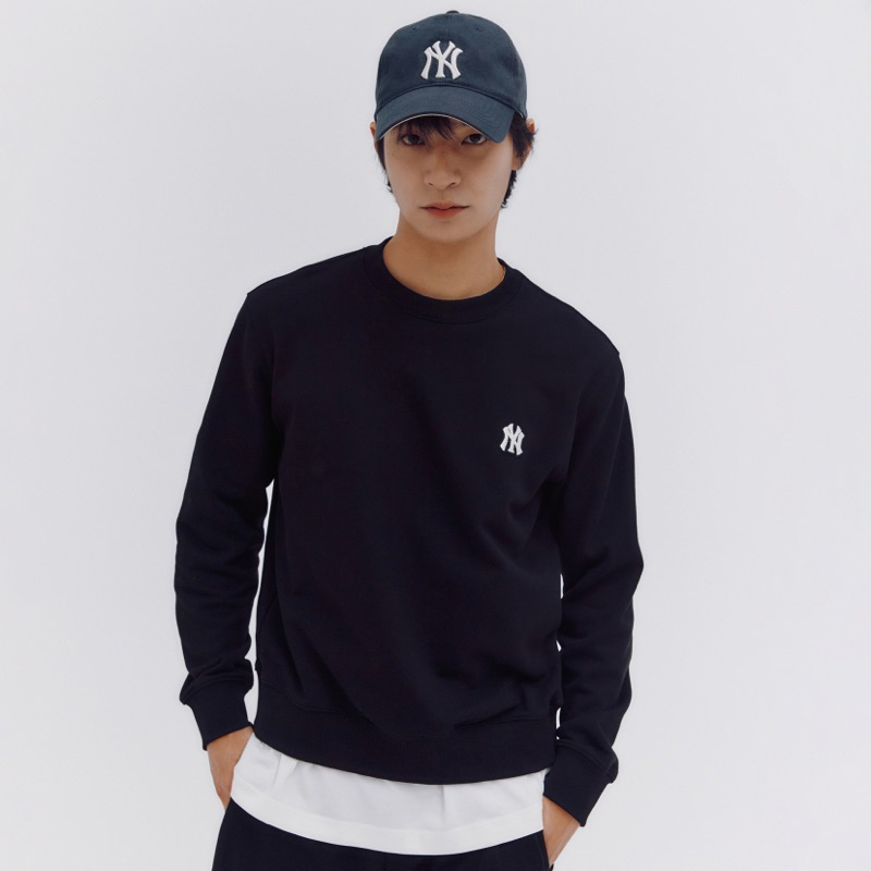 Áo Sweater Basic MLB Logo nhỏ Chính Hãng