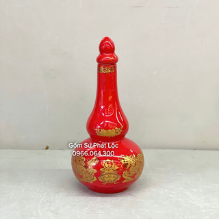 Nậm rượu thờ màu đỏ