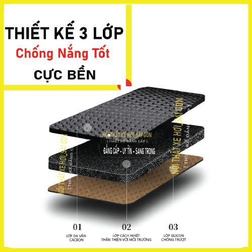 Thảm taplo xe Vinfast E34, thảm taplo che nắng da carbon, da vân gỗ, nhung cừu