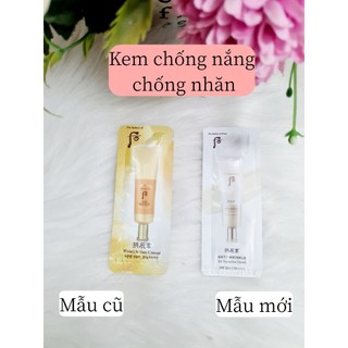 (Date 2025- 2026) Kem chống nắng Whoo cấp ẩm, chống nhăn 1ml