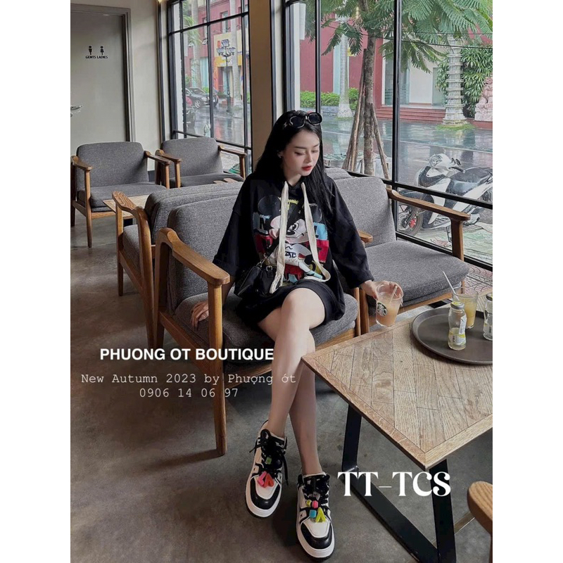 Áo hoodies nỉ mũ tay lỡ hình