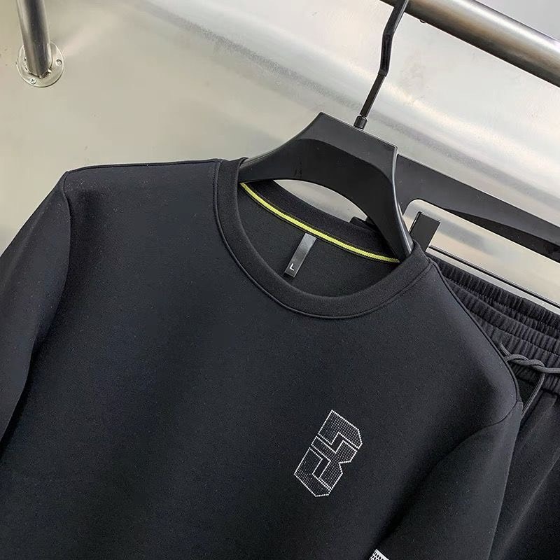 Bộ nỉ nam 4 sọc Thom Chữ B bộ quần áo dài thu đông nam thời trang phong cách