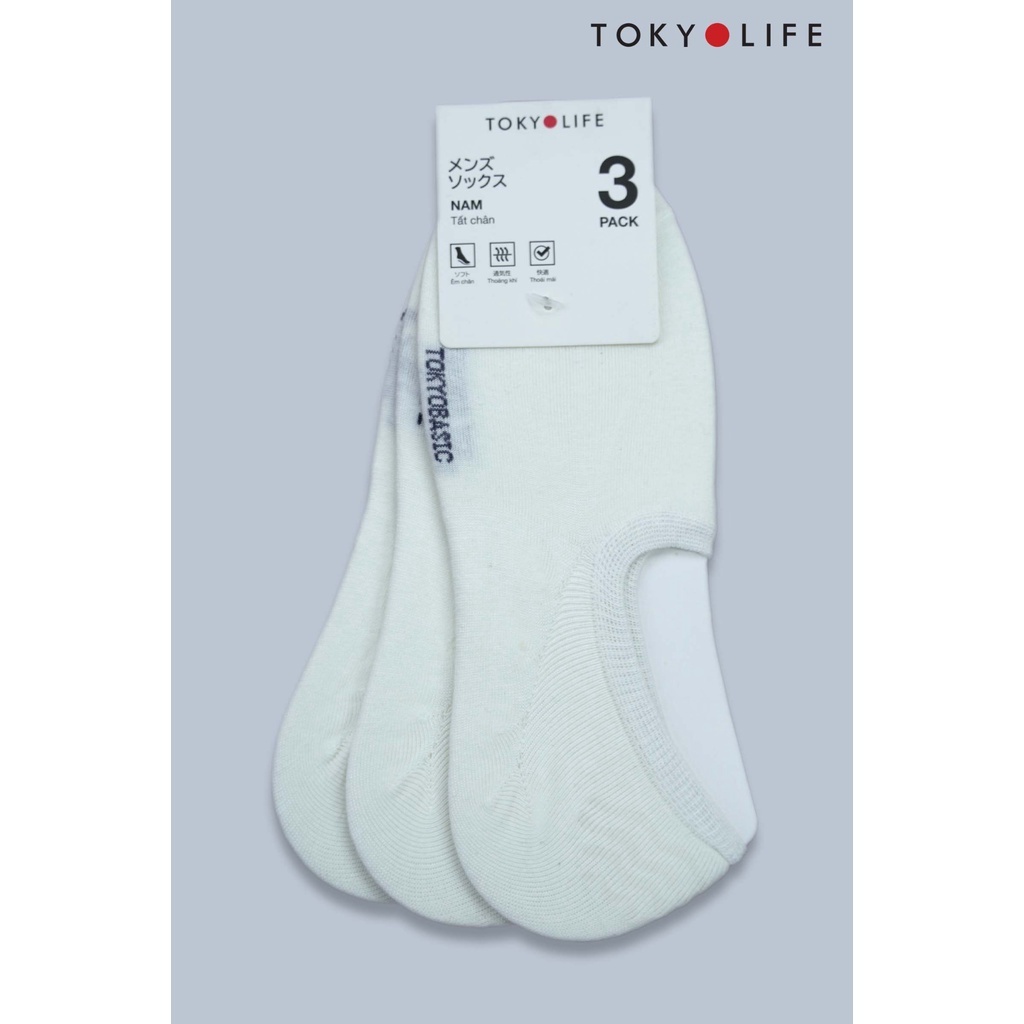 Tất chân nam nửa bàn TOKYOLIFE Pack 3/ Pack 5 C7SOK004L/C7SOK005L