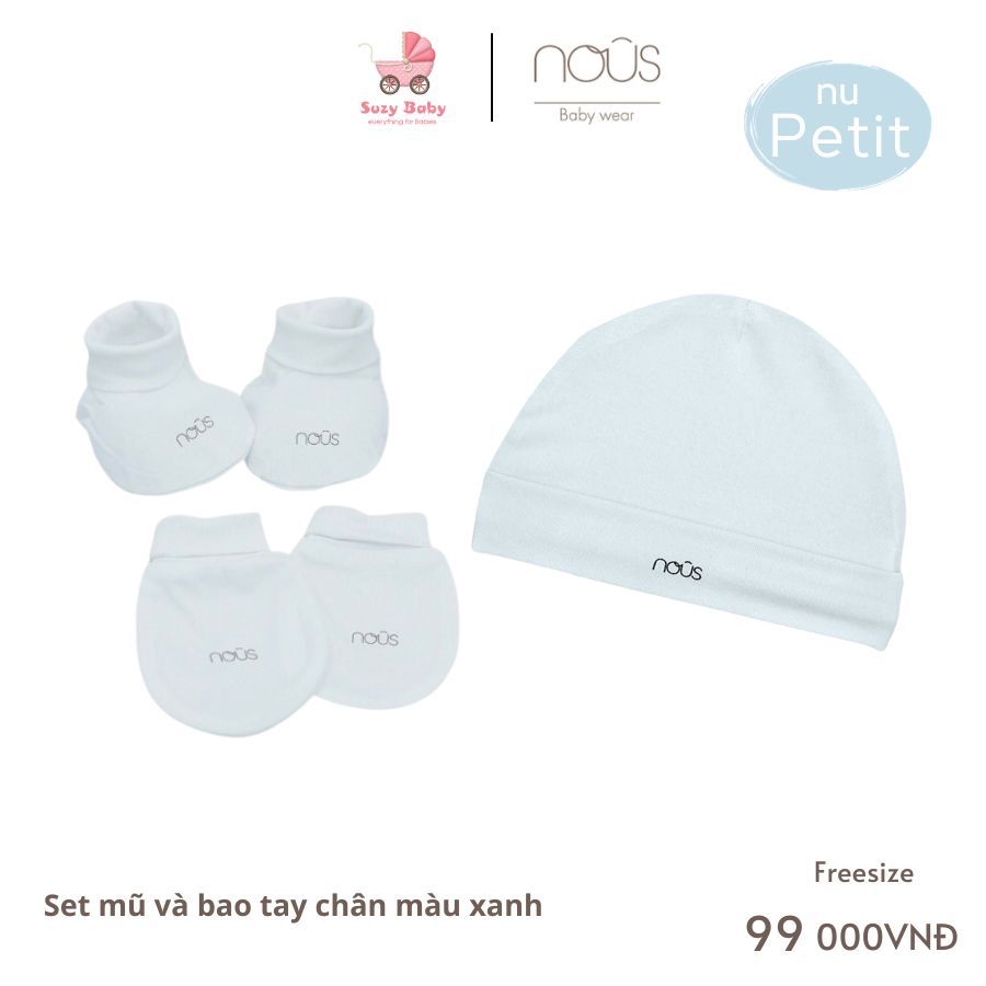 Set mũ và bao tay chân Nous các mẫu cho bé
