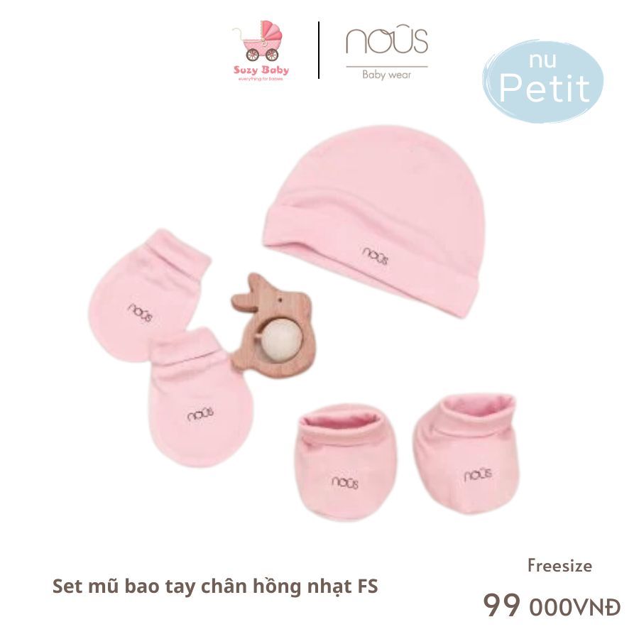 Set mũ và bao tay chân Nous các mẫu cho bé
