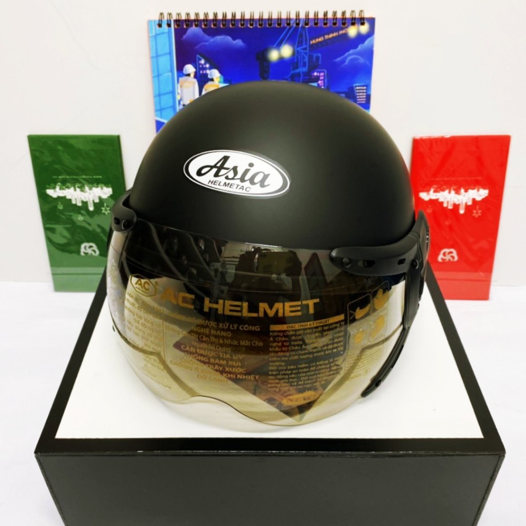 Mũ Bảo Hiểm 105 ASIA Chính Hãng  -Bảo Hành 12 Tháng .