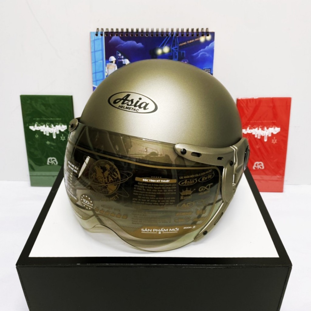 Mũ Bảo Hiểm 105 ASIA Chính Hãng  -Bảo Hành 12 Tháng .