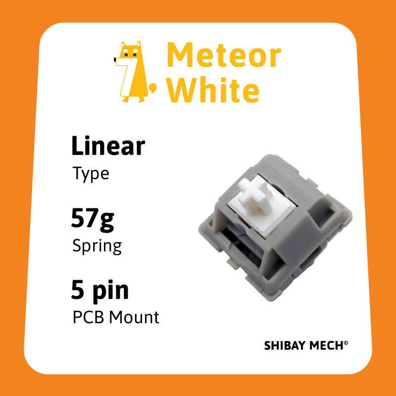 Meteor White Switch - Công tắc bàn phím cơ