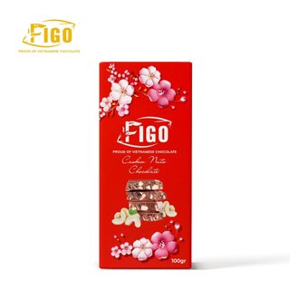 [QUÀ TẶNG SOCOLA TẾT MỨT DÂU 100G] Socola sữa nhân mứt dâu 100g FIGO