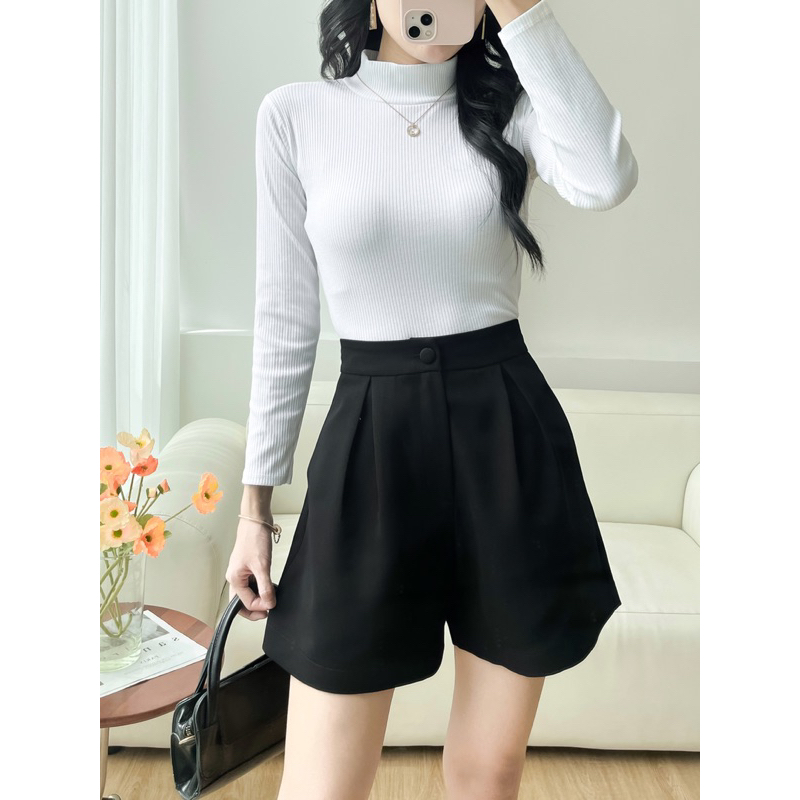 QUẦN SHORT LƯNG CAO BẠCH DIỆP ANCLOTHING