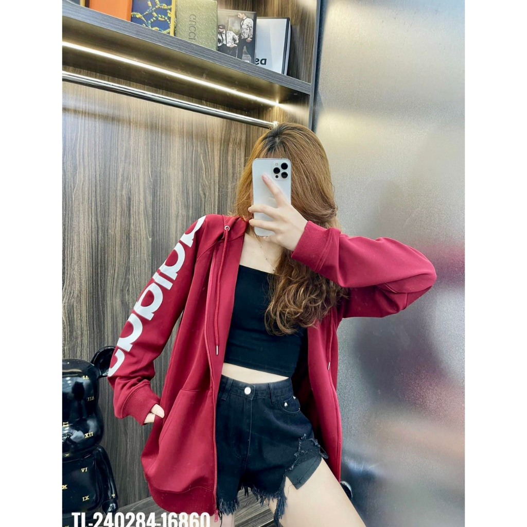 Áo Khoác , Áo Khoác Nỉ Adidass Nam Nữ Khóa Có Mũ Cao Cấp