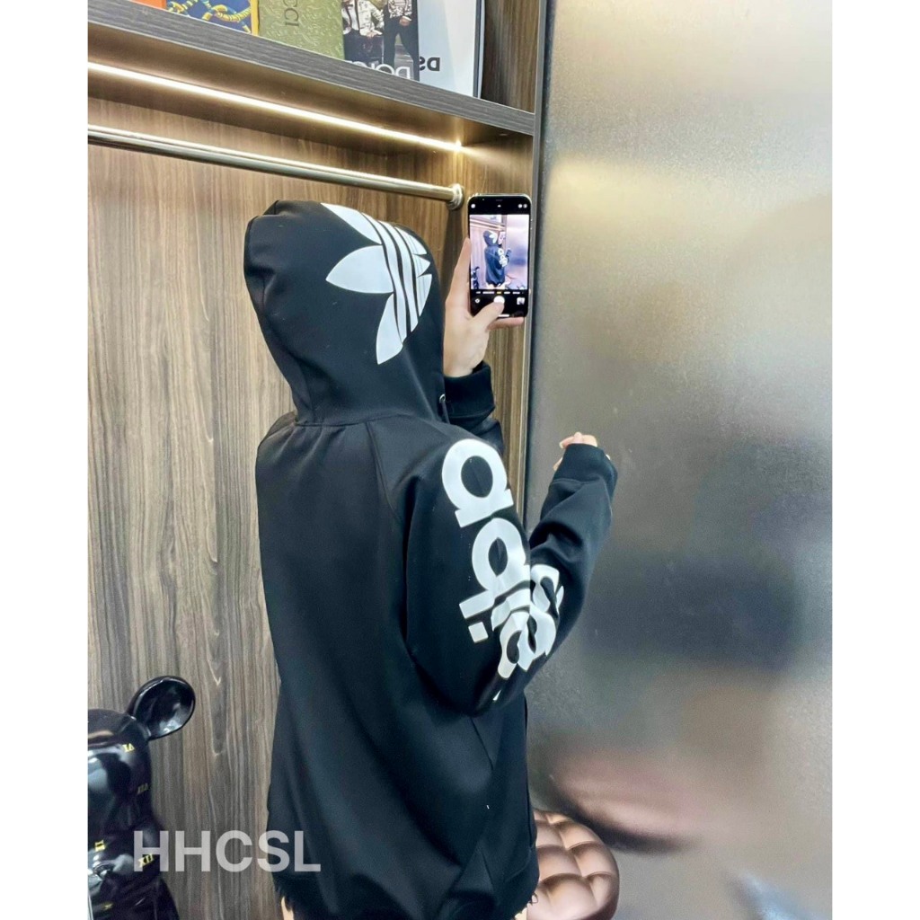 Áo Khoác , Áo Khoác Nỉ Adidass Nam Nữ Khóa Có Mũ Cao Cấp