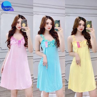 Váy Ngủ 2 Dây Đầm Mặc Ở Nhà Thun Lạnh Co Giãn Thoáng Mát Nhiều Màu