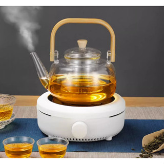 Bếp hồng ngoại mini 800 wat không kén nồi - đun nước sôi pha trà cà phê ấm moka