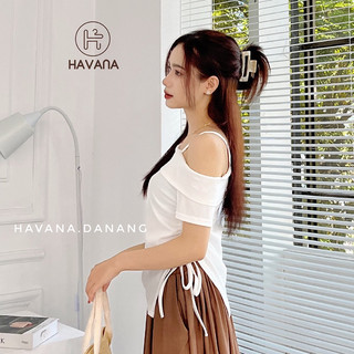 ÁO TRỄ VAI DÂY RÚT KIỂU LAI VẠC NHỌN