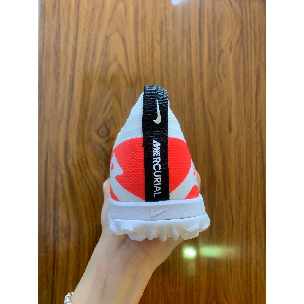 Giày Đá Bóng Vapor 15 Trắng Đỏ tặng kèm tất