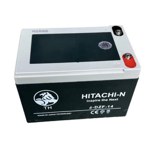 Bộ acquy xe điện hitachi 12v-14ah bảo hành 12 tháng