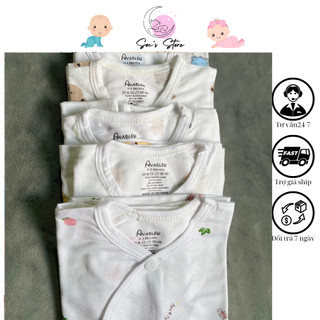 Áo sơ sinh dài tay thun lạnh Avarler nam nữ cho bé 0-9 tháng
