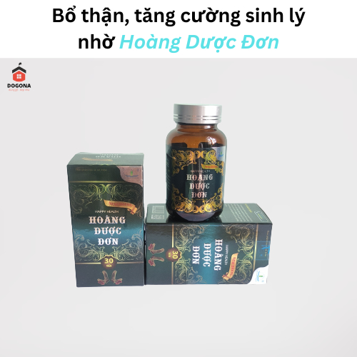 Hoàng Dược Đơn - Bổ thận dương, tăng cường chức năng sinh lý - Hộp 30 viên.