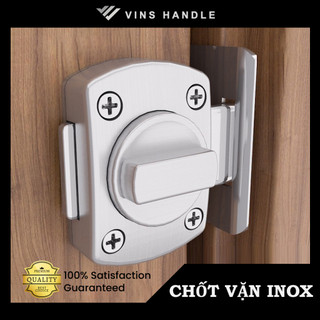 Chốt vặn xoay inox khoá cửa 2803 - khoá chốt núm xoay