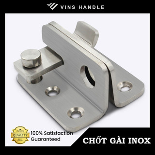 Chốt gài cửa bằng inox có khoen móc ổ khoá