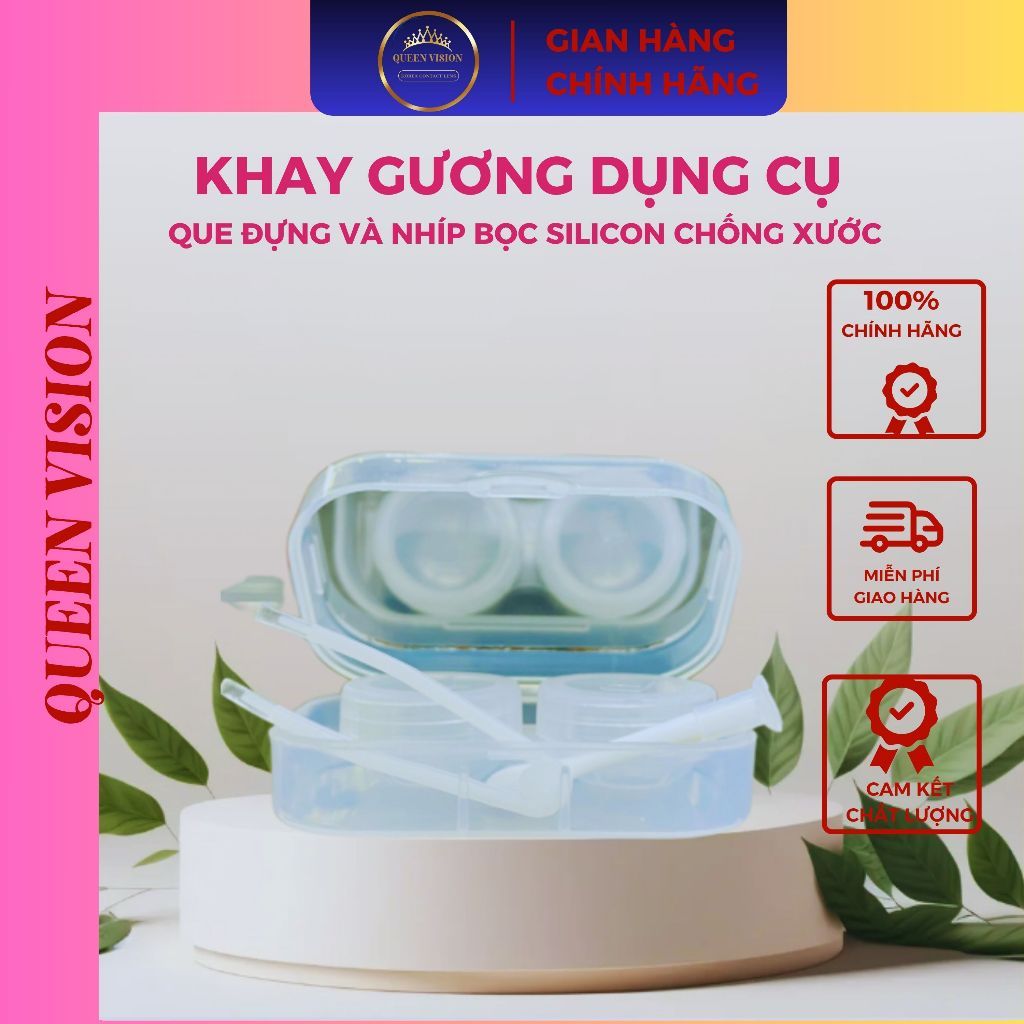Bộ khay gương đầy đủ dụng cụ đeo cho lens chuyên dụng