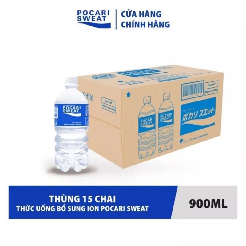 ✅ 1 thùng pocari 900ml 15 chai pocari