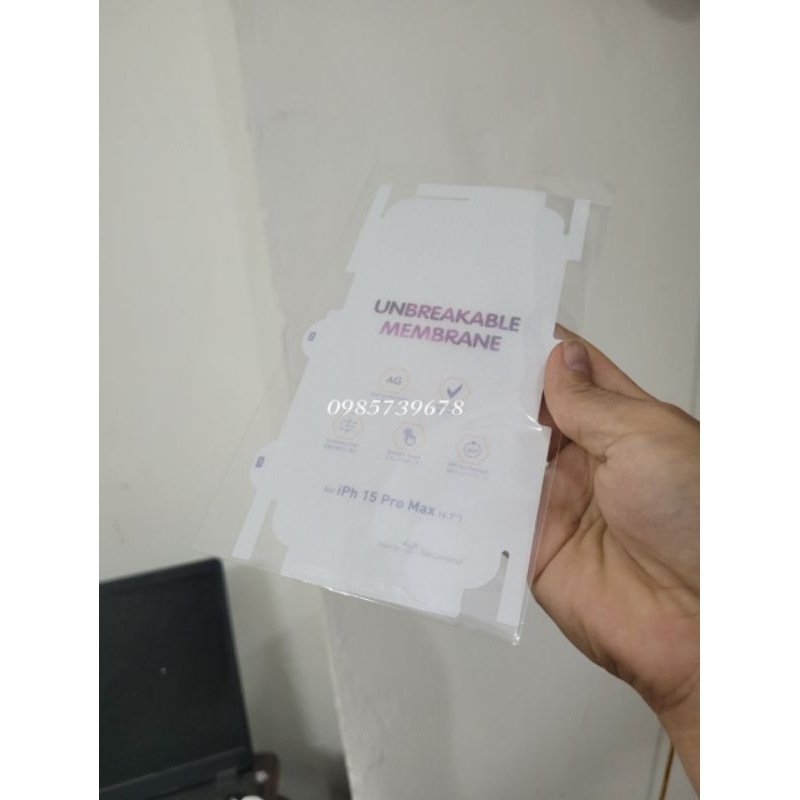Miếng Dán ppf AG nhám cho iphone 15 pro max,15 pro,15 plus,15 full viền siêu đẹp