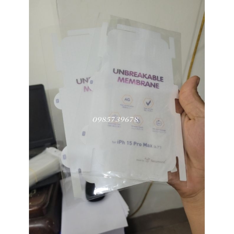 Miếng Dán ppf AG nhám cho iphone 15 pro max,15 pro,15 plus,15 full viền siêu đẹp