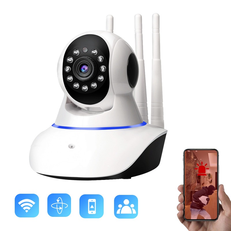 Camera Wifi Không Dây Yoosee 3 Râu FULL HD Hình Ảnh Sắc Nét, Xoay 360 Độ - Chính Hãng ACK