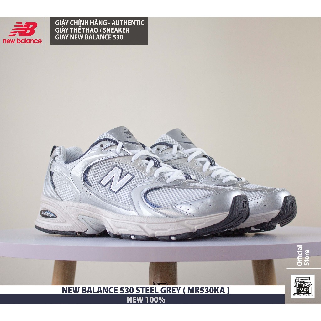 Giày 𝑵𝙚𝒘 𝑩𝙖𝒍𝙖𝒏𝙘𝒆 530 STEEL GREY  - REAL AUTHETIC 100%