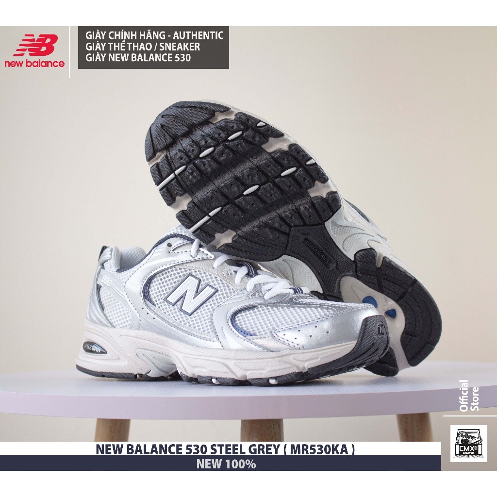 Giày 𝑵𝙚𝒘 𝑩𝙖𝒍𝙖𝒏𝙘𝒆 530 STEEL GREY  - REAL AUTHETIC 100%