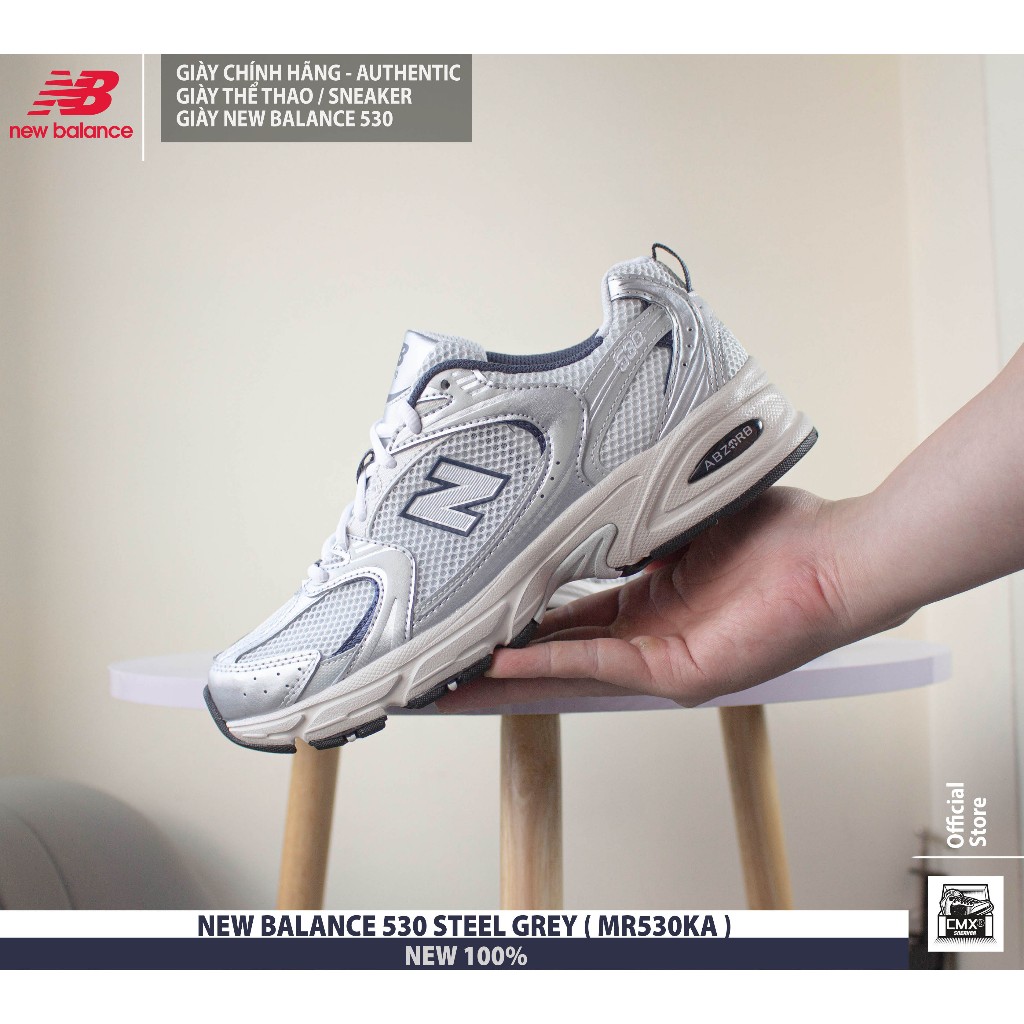 Giày 𝑵𝙚𝒘 𝑩𝙖𝒍𝙖𝒏𝙘𝒆 530 STEEL GREY  - REAL AUTHETIC 100%