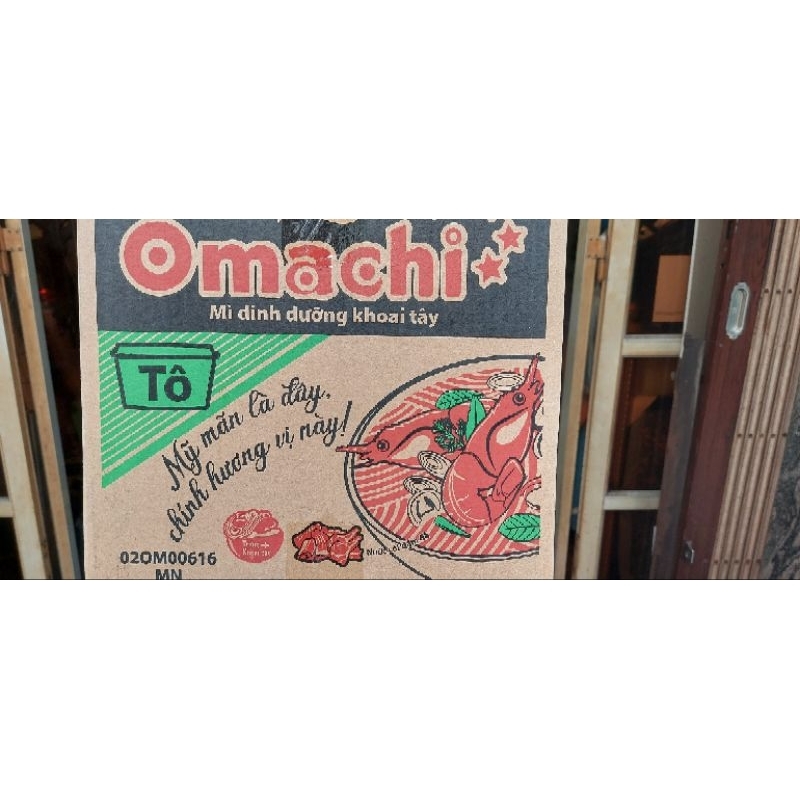 Mì Omachi Tôm chua cay Thái thùng 12 tô