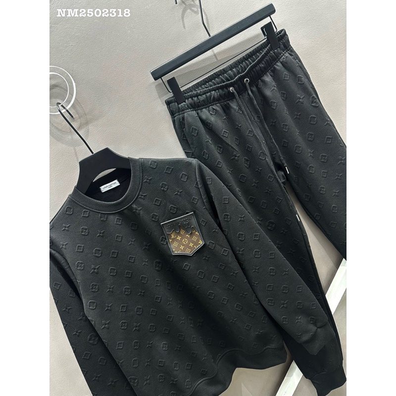 Bộ nỉ nam EO VÌ vải dập vân bản SUPPER cao cấp