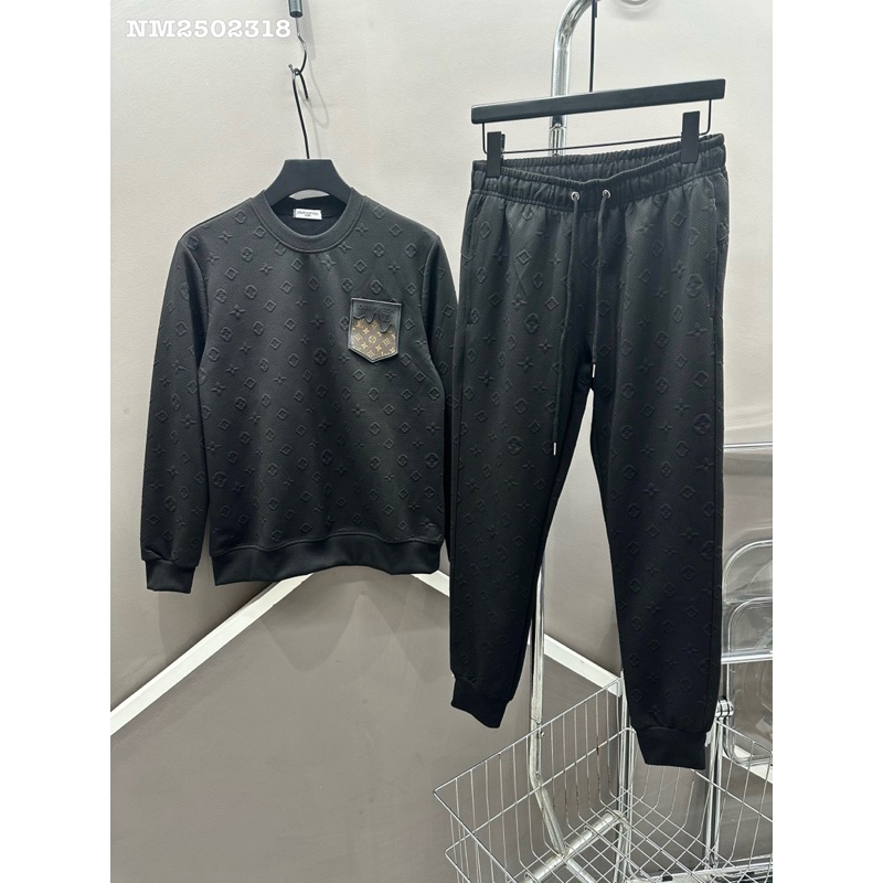 Bộ nỉ nam EO VÌ vải dập vân bản SUPPER cao cấp