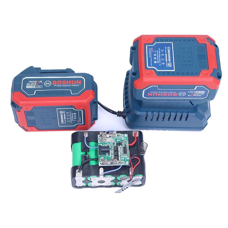 Máy Siết Bulong BOSHUN BS-IW380N Đầu 2 trong 1, Điều tốc 3 cấp, Chế Độ Auto Stop,  Lực siết 380N Bảo Hành Chính Hãng