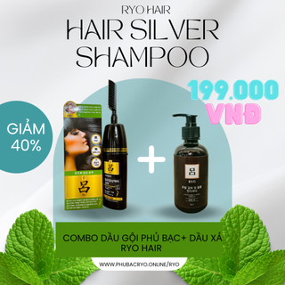 Combo Dầu gội phủ bạc & dầu xả Ryo Hair Hàn Quốc Chính Hãng