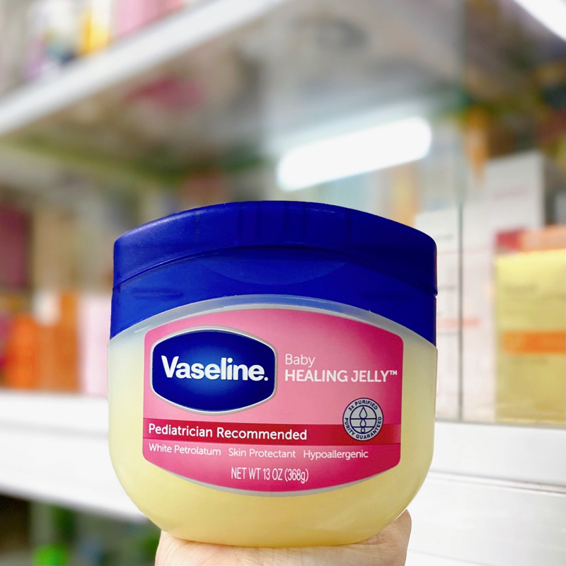 Sáp Dưỡng Ẩm An Toàn Cho Bé Vaseline Mỹ Baby Healing Jelly Màu Hồng Mùi Phấn Giảm Khô Môi Nứt Da Nhạ