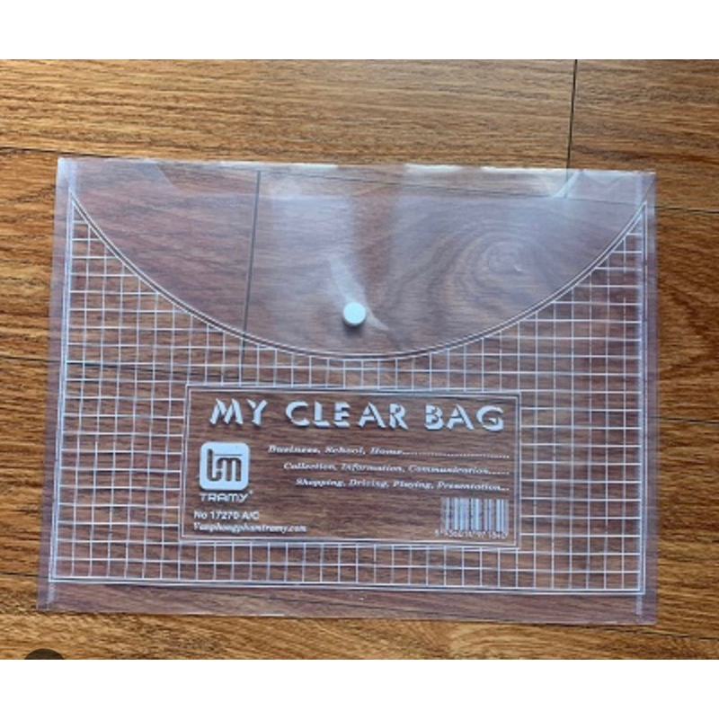 Túi clear bag khổ F loại dày