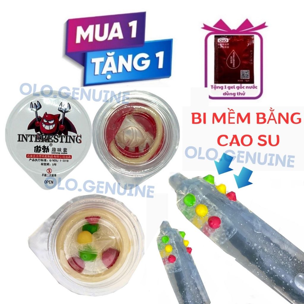 Bao cao su gai 9 bi to bằng cao su non tăng khoái cảm kéo dài thời gian - olo.genuine.store