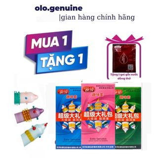 Bao cao su runbo gân gai râu bi khổng lồ tăng khoái cảm - hộp 6 cái chính hãng