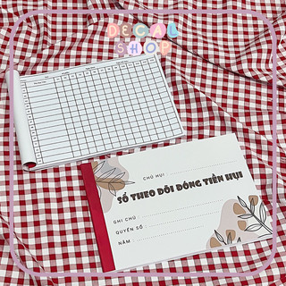 Sổ theo dõi đóng hụi - cuốn 50 tờ giấy 80gsm