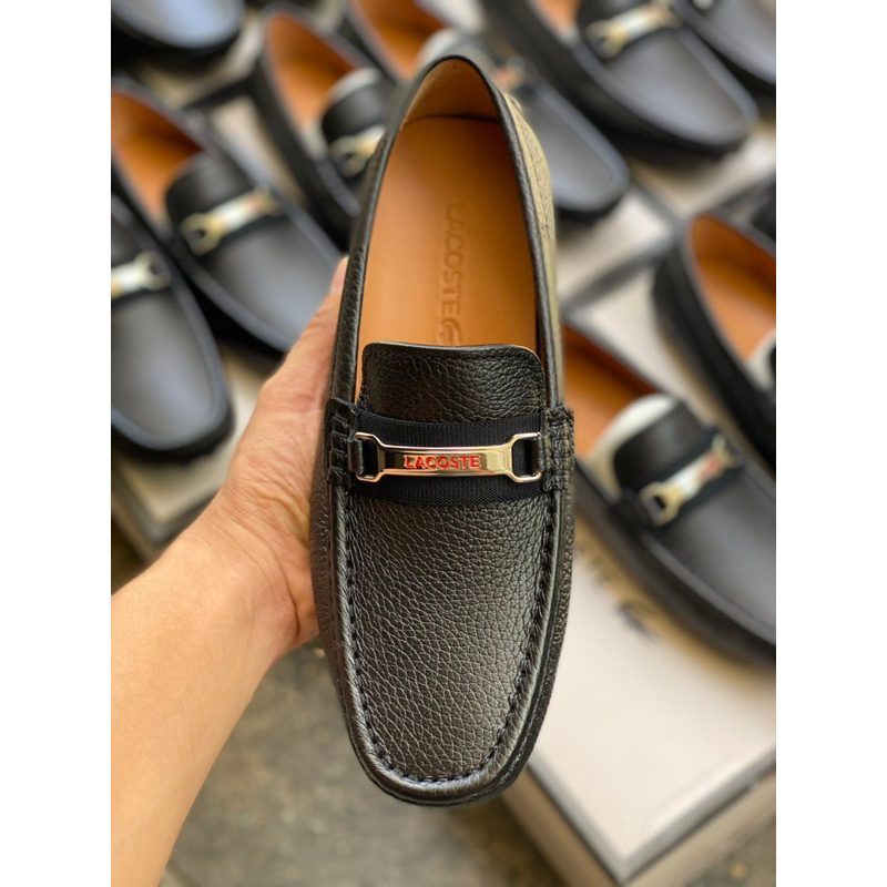 Giày Nam Lười Da Phối Khoá Bảng